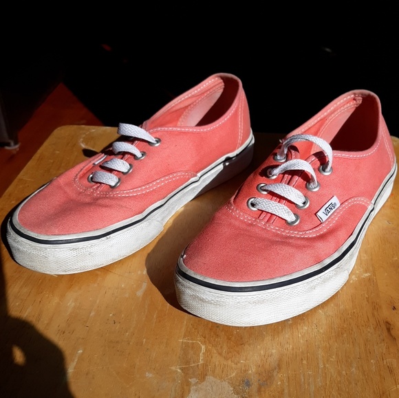 Pink Salmon Vans Size 5 - Picture 3 of 5